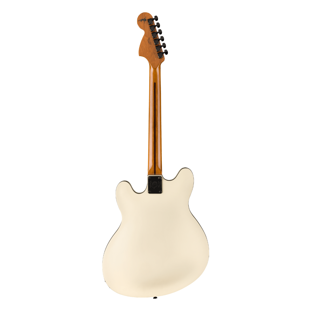 Tom DeLonge Starcaster® - Satin Olympic White, Rosewood Fingerboard, Black Hardware