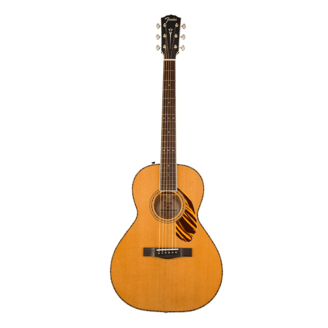 Fender Paramount PS-220E Parlor Acoustic-Electric Guitar - Natural, Solid Spruce Top