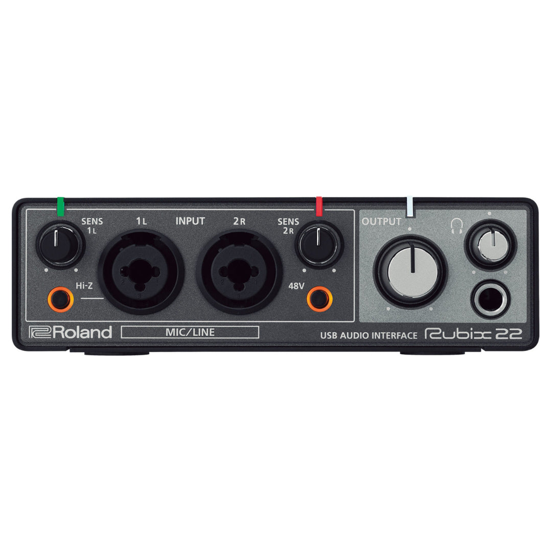 Roland Rubix 22 USB audio interface on a white background