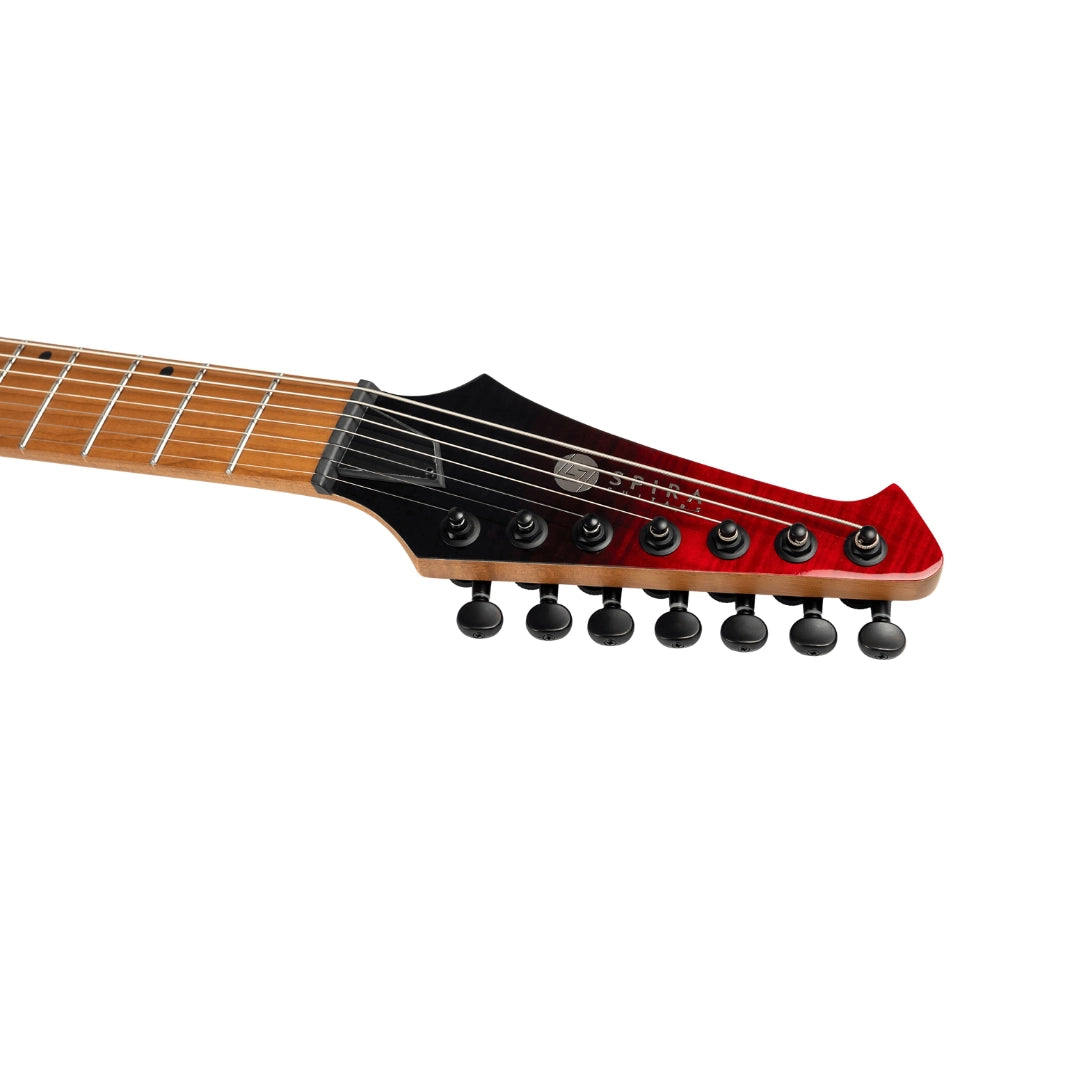 Spira S-457 TRD 7-String Electric Guitar (Trans Red)