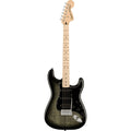 Electric guitar with a black and brown gradient on a white background