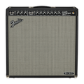Fender guitar amplifier with control panel and branding