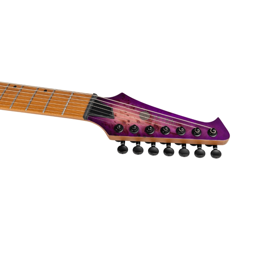 Spira S-457 TPP 7-String Electric Guitar (Trans Purple)