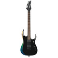 Electric guitar with a gradient color design on a white background