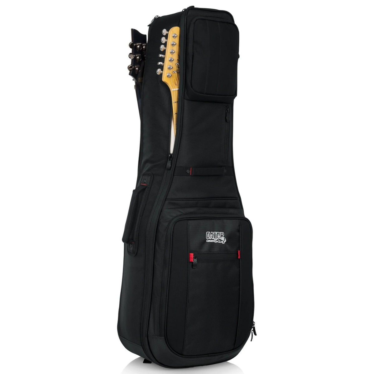 ProGo Series Ultimate Gig Bag for 2 Electric Guitars with Rain Cover – Black