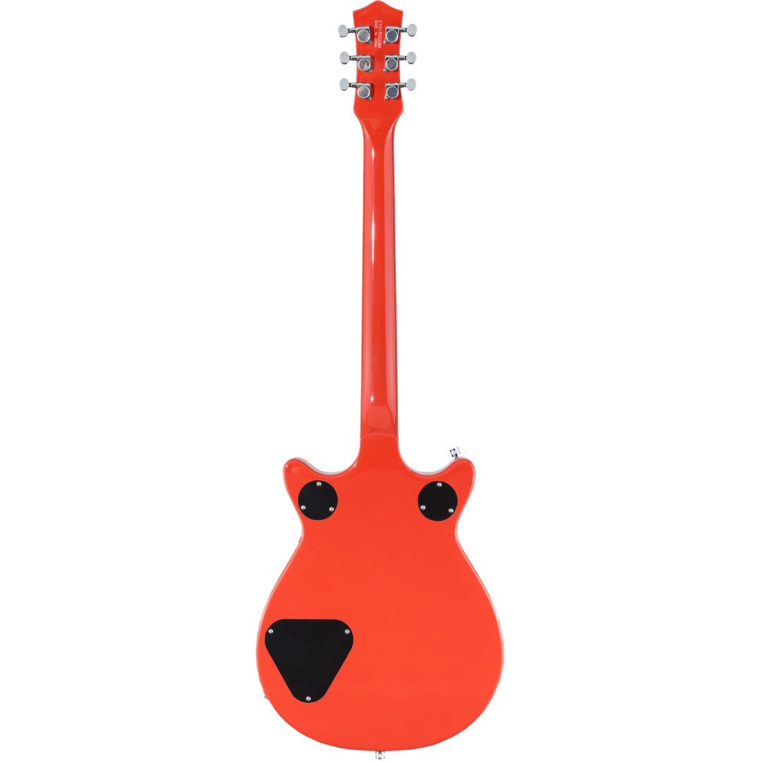 Gretsch Red electric guitar with a unique design on a white background