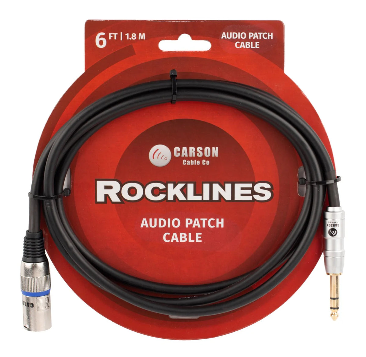 Carson ROM06A 6 ft XLR to Jack Microphone Cable