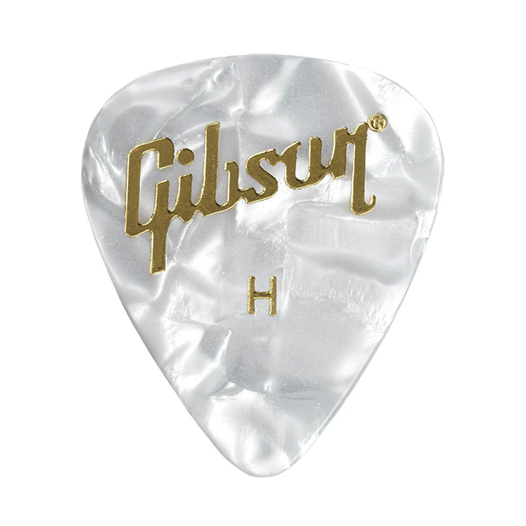 Gibson Pearloid Guitar Picks 12 Pack - Heavy, 351 Shape
