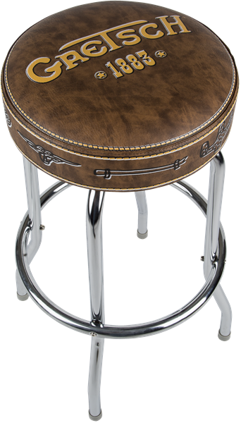 Brown stool with Gretsch logo and '1883' text on a white background