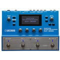 Blue and silver BOSS guitar synthesizer SY-300 on a white background