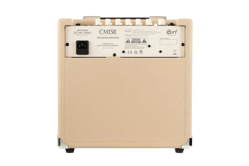Cort CM15R WTS 15W Guitar Combo Amp - White Sand