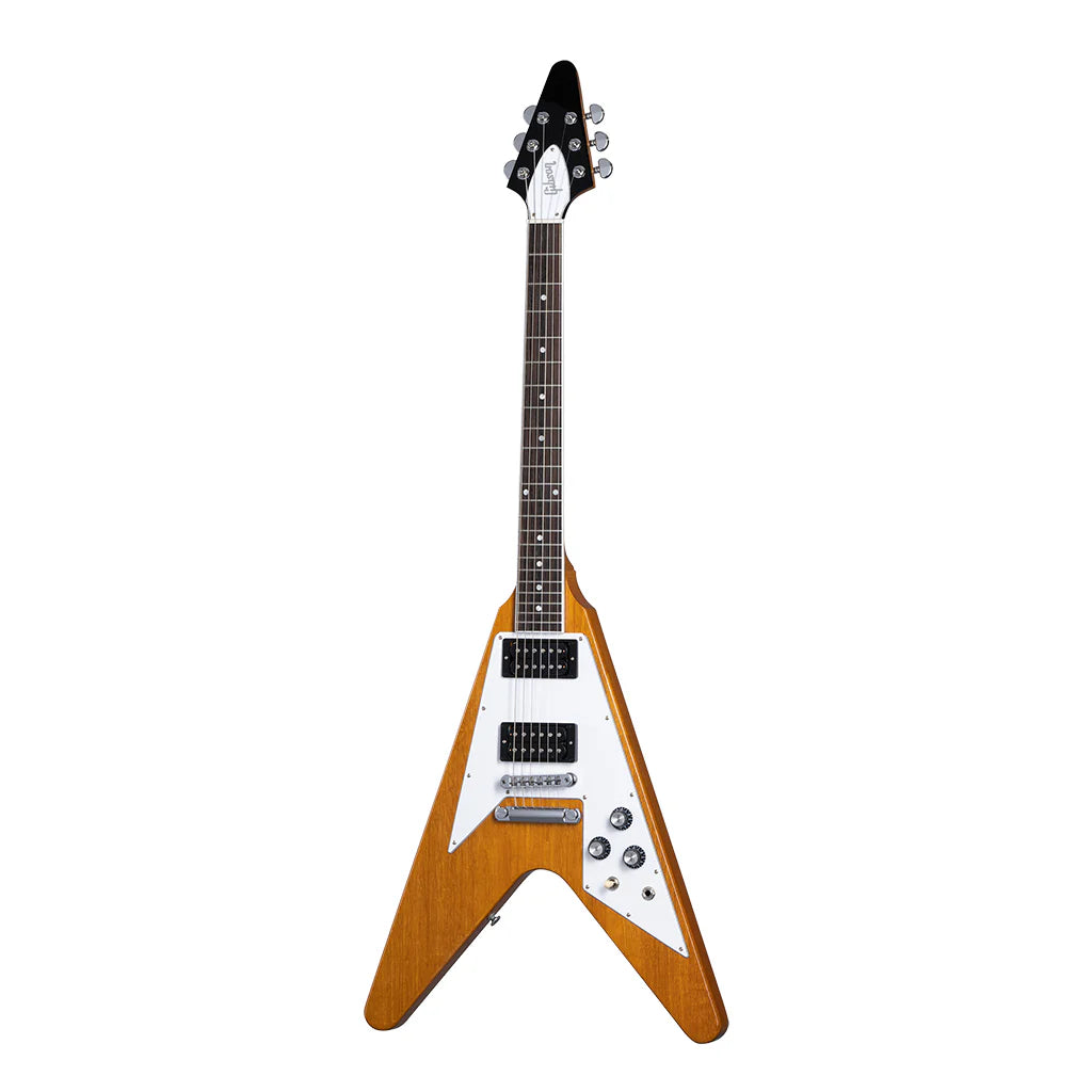 Gibson 70s Flying V Electric Guitar - Antique Natural