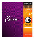 Elixir 16152 NANOWEB Phosphor Bronze 12-String Acoustic Guitar Strings (Light Gauge 10-47)