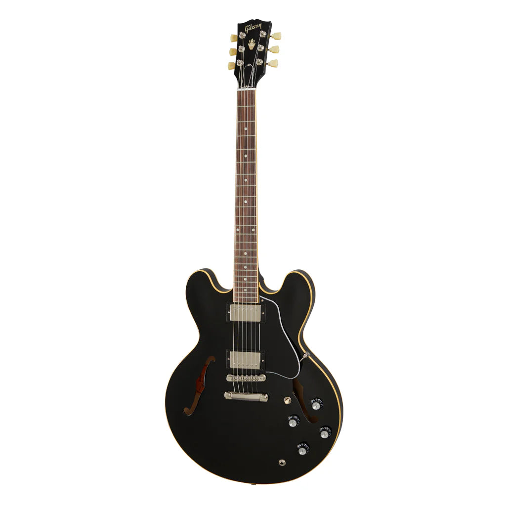 Gibson ES-335 Dot Semi-Hollow Electric Guitar - Vintage Ebony with Hard Case