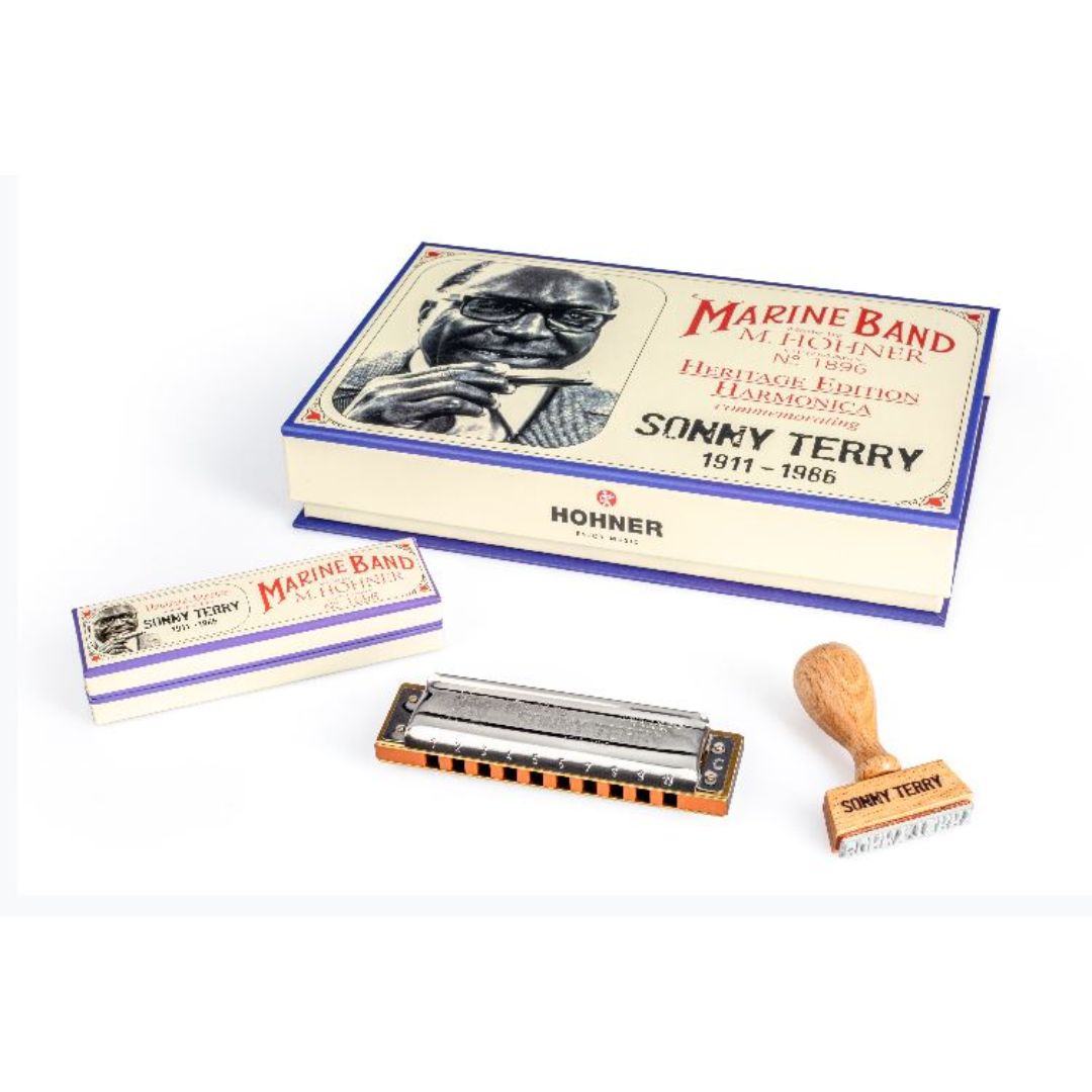 Hohner Sonny Terry Signature Harmonica, Heritage Edition Marine Band, Diatonic - C