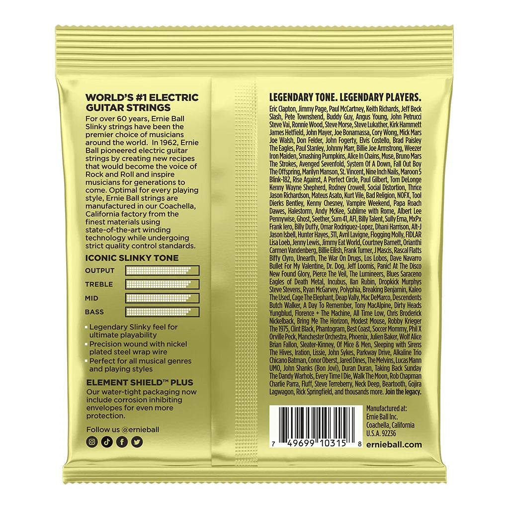 Ernie Ball Mammoth Slinky Nickel Wound Electric Guitar Strings - 12-62 Gauge