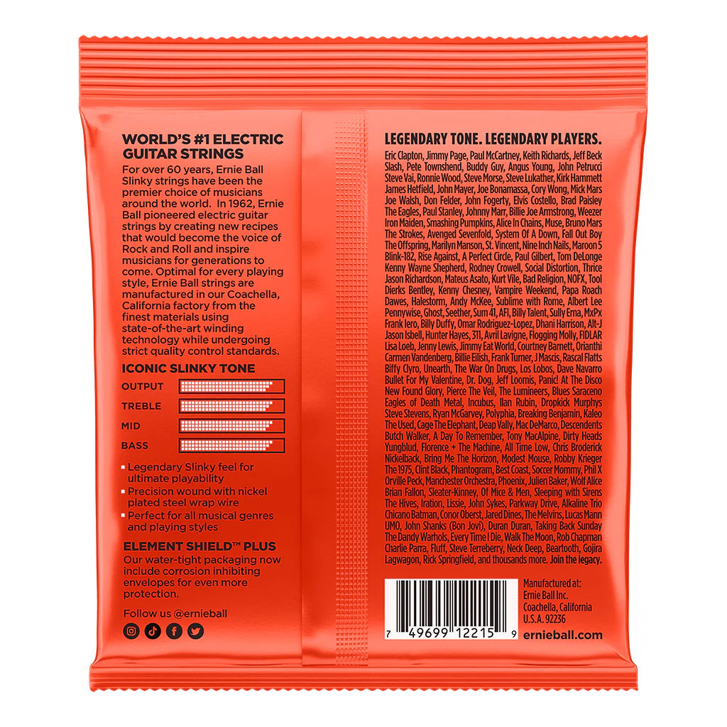 Ernie Ball Skinny Top Heavy Bottom Slinky Nickel Wound Electric Guitar Strings - 10-52 Gauge
