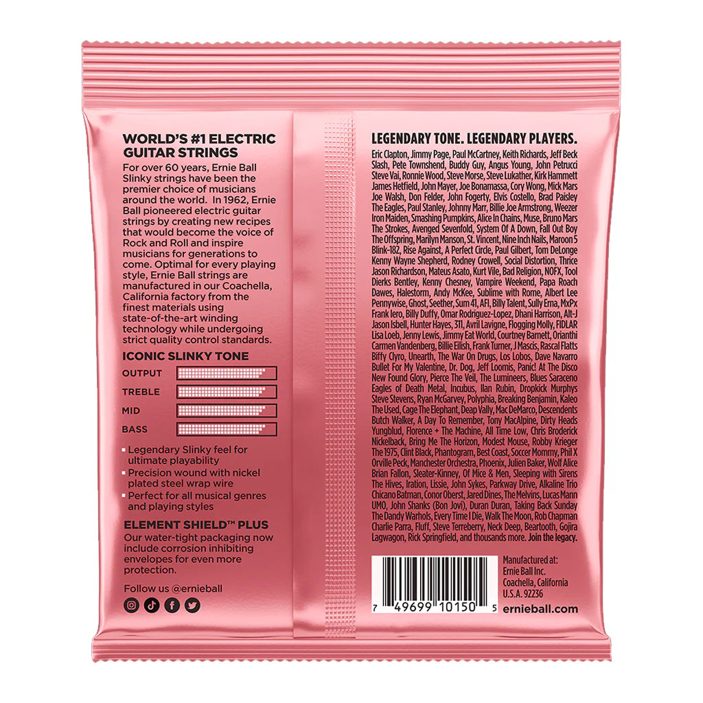 Ernie Ball Zippy Slinky Nickel Wound Electric Guitar Strings - 7-36 Gauge