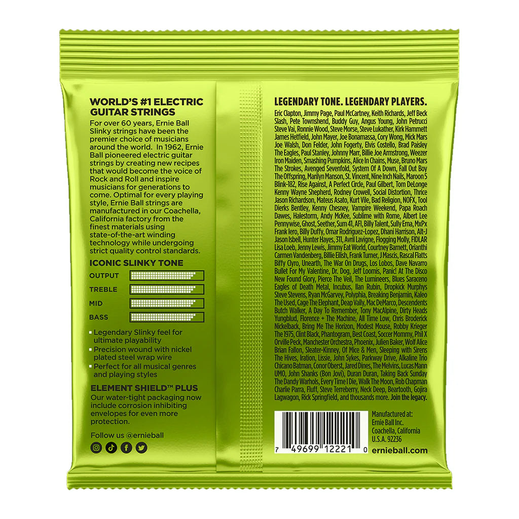 Ernie Ball Regular Slinky Nickel Wound Electric Guitar Strings - 10-46 Gauge