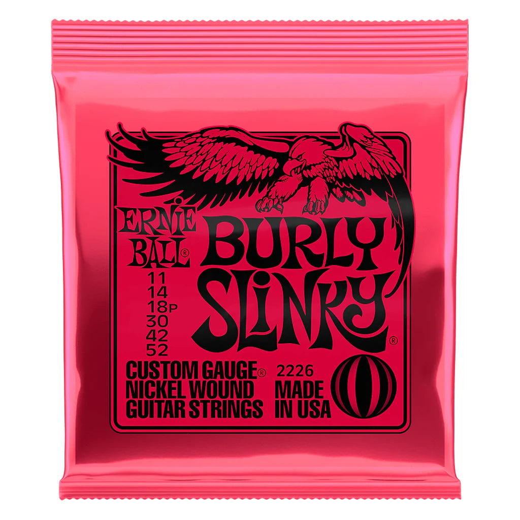 Ernie Ball Burly Slinky Nickel Wound Electric Guitar Strings - 11-52 Gauge