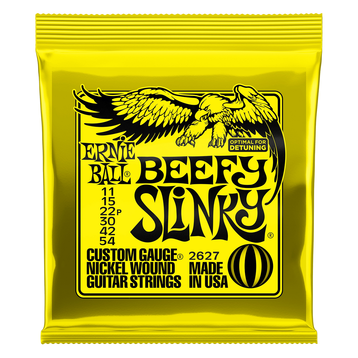 Ernie Ball Beefy Slinky Nickel Wound Electric Guitar Strings - 11-54 Gauge