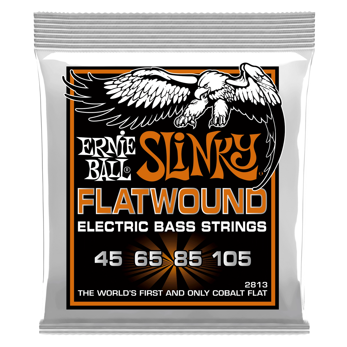 Ernie Ball Hybrid Slinky Cobalt Flatwound Electric Bass Strings - 45-105 Gauge