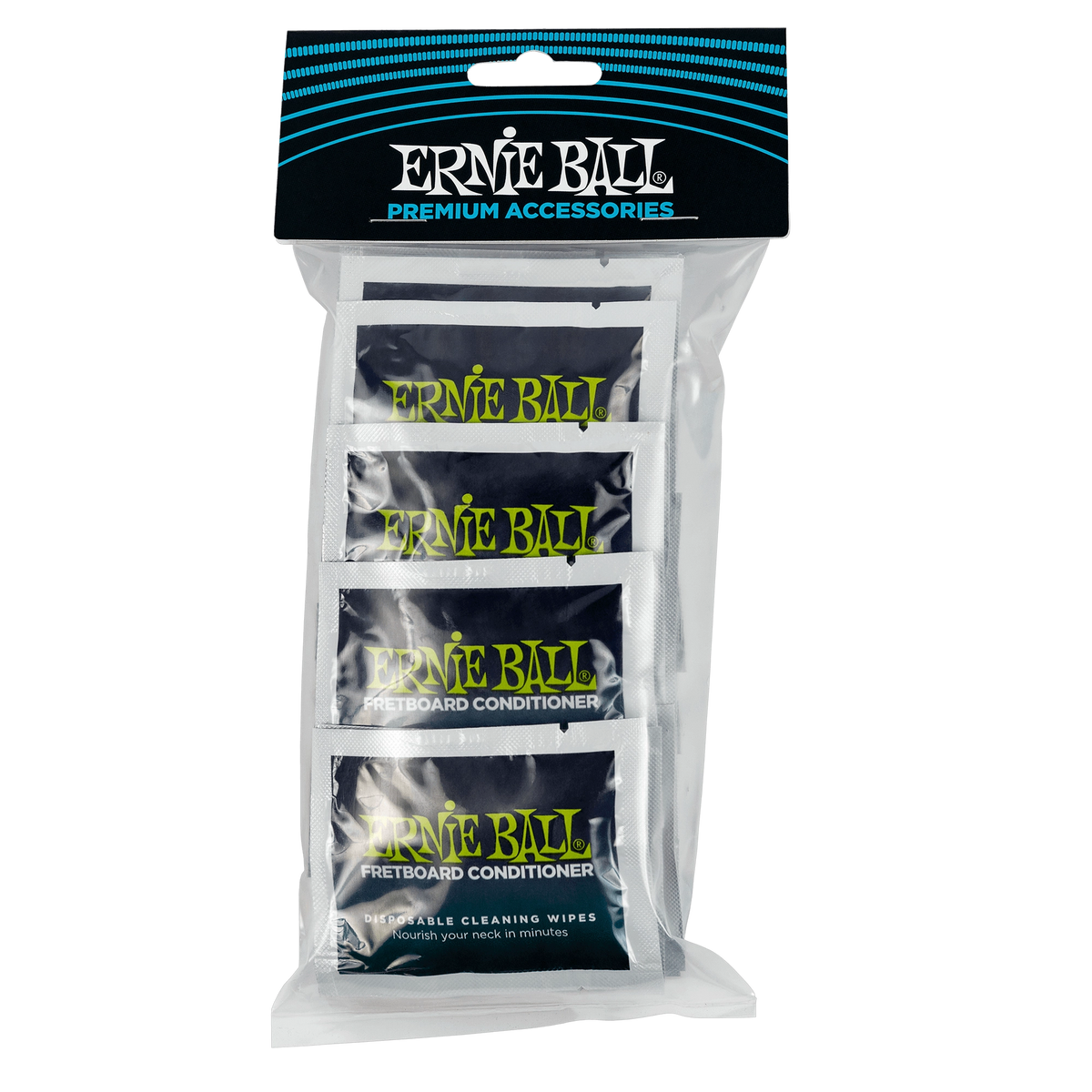 Ernie Ball Wonder Wipes Fretboard Conditioner - 20 Individually Sealed Wipes