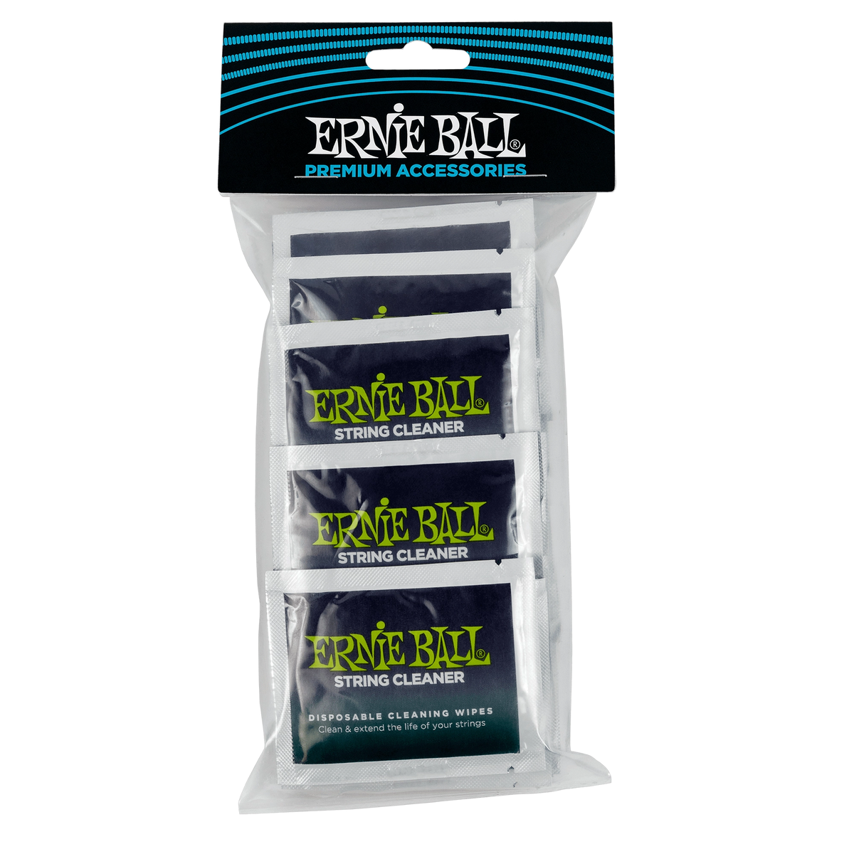 Ernie Ball Wonder Wipes String Cleaner - 20 Individually Sealed Wipes