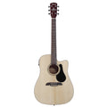 Acoustic guitar with a white background