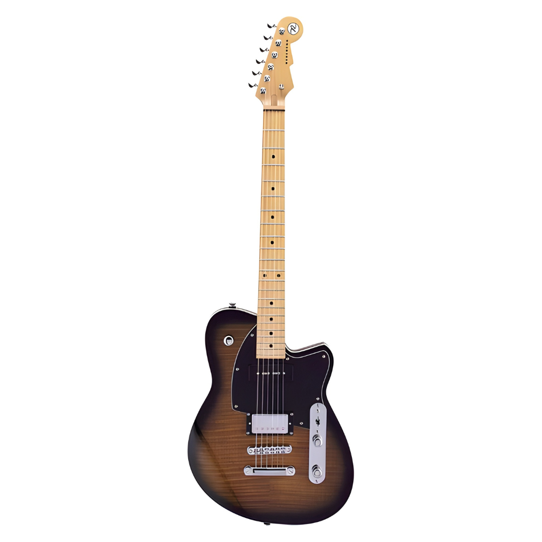 Reverend Double Agent OG Electric Guitar - Coffee Burst Flame Maple