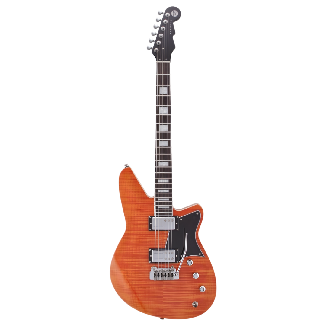 Reverend Bayonet RA90 Electric Guitar - Rock Orange Flame Maple