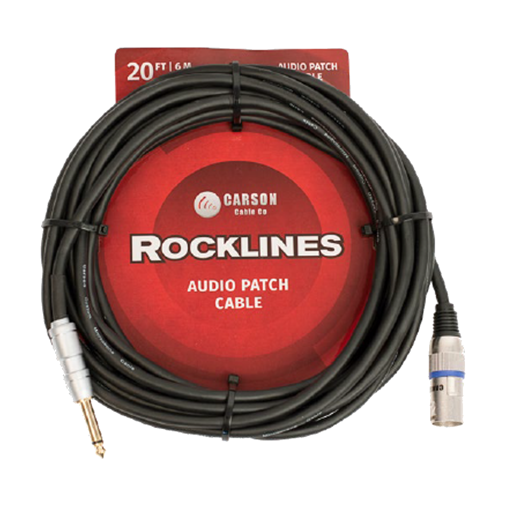 Carson ROM20A 20 ft XLR to Jack Microphone Cable