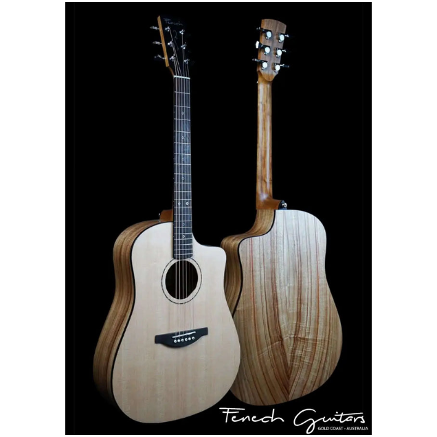 Fenech VT D78C Cutaway Dreadnought Acoustic-Electric Guitar - Spruce & Camphor Laurel