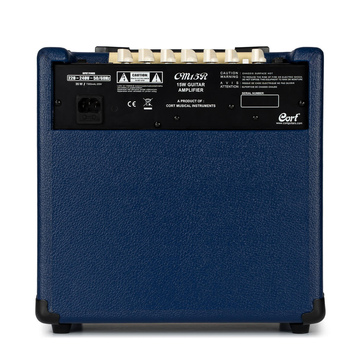 Cort CM15R 15W Guitar Combo Amplifier - Dark Blue