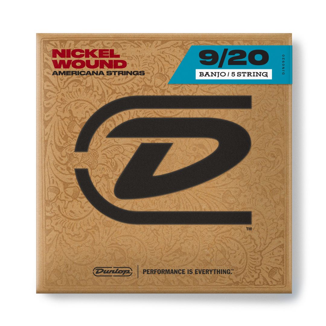 Jim Dunlop Americana Nickel Wound Banjo String Set 9-20 (5 Strings)