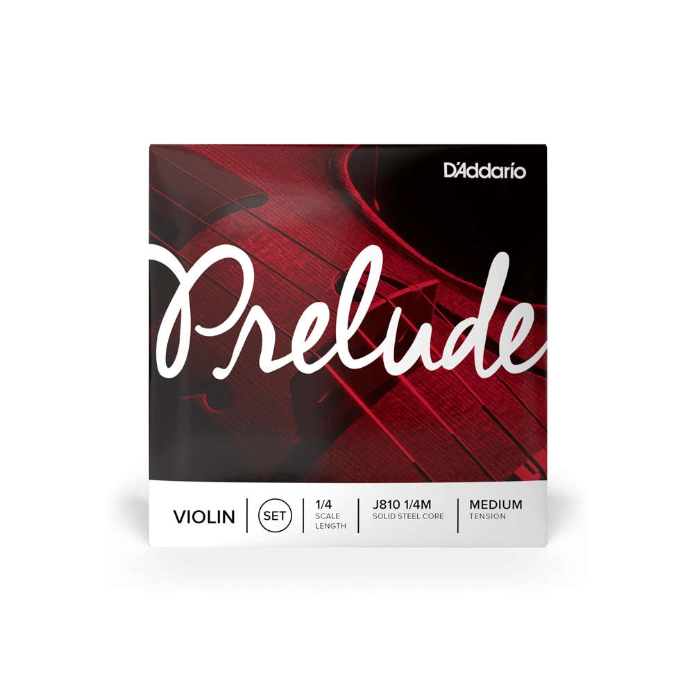 D'Addario Prelude 1/4 Size Violin String Set Medium