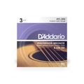 D'Addario EJ26-3D 3-Pack Acoustic Strings 11-52 Phosphor Bronze Custom Light