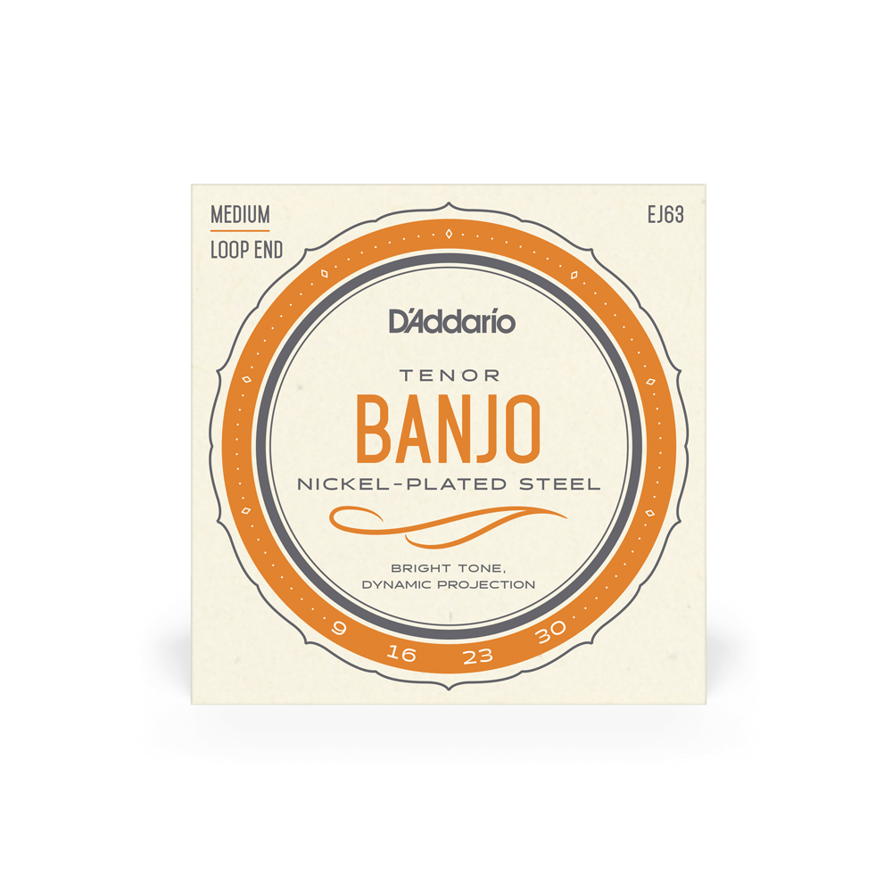 D'Addario EJ63 Tenor Banjo Strings 09-30 Nickel Wound Light
