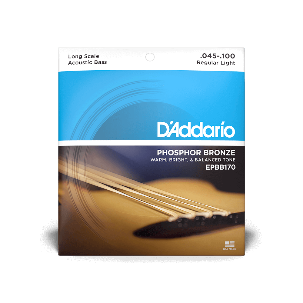 D'Addario EPBB170 Acoustic Bass Strings 45-100 Phosphor Bronze Long Scale