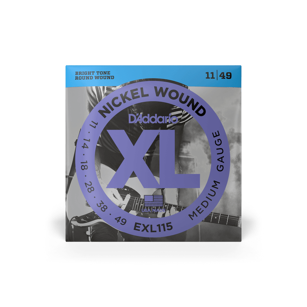 D'Addario EXL115 Electric Strings 11-49 Nickel Wound Blues/Jazz Light