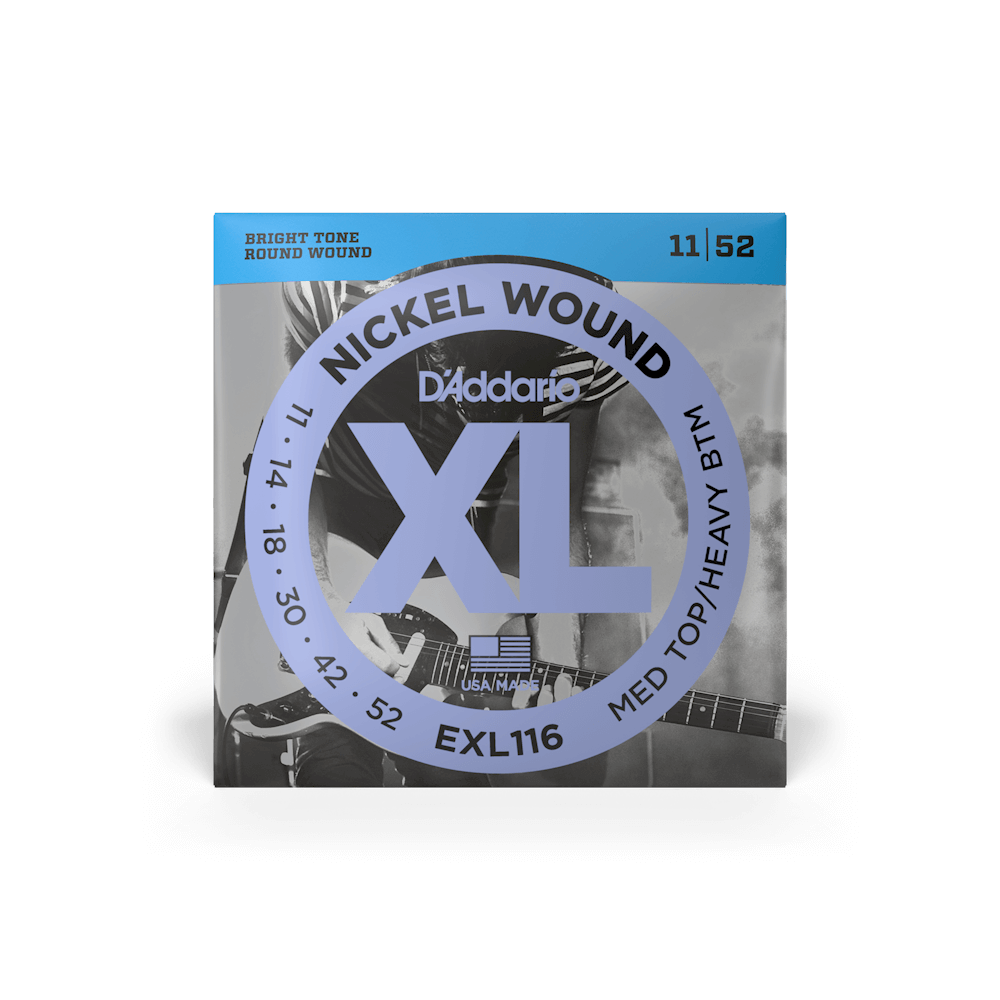 D'Addario EXL116 Electric Strings 11-52 Nickel Wound Medium/Heavy