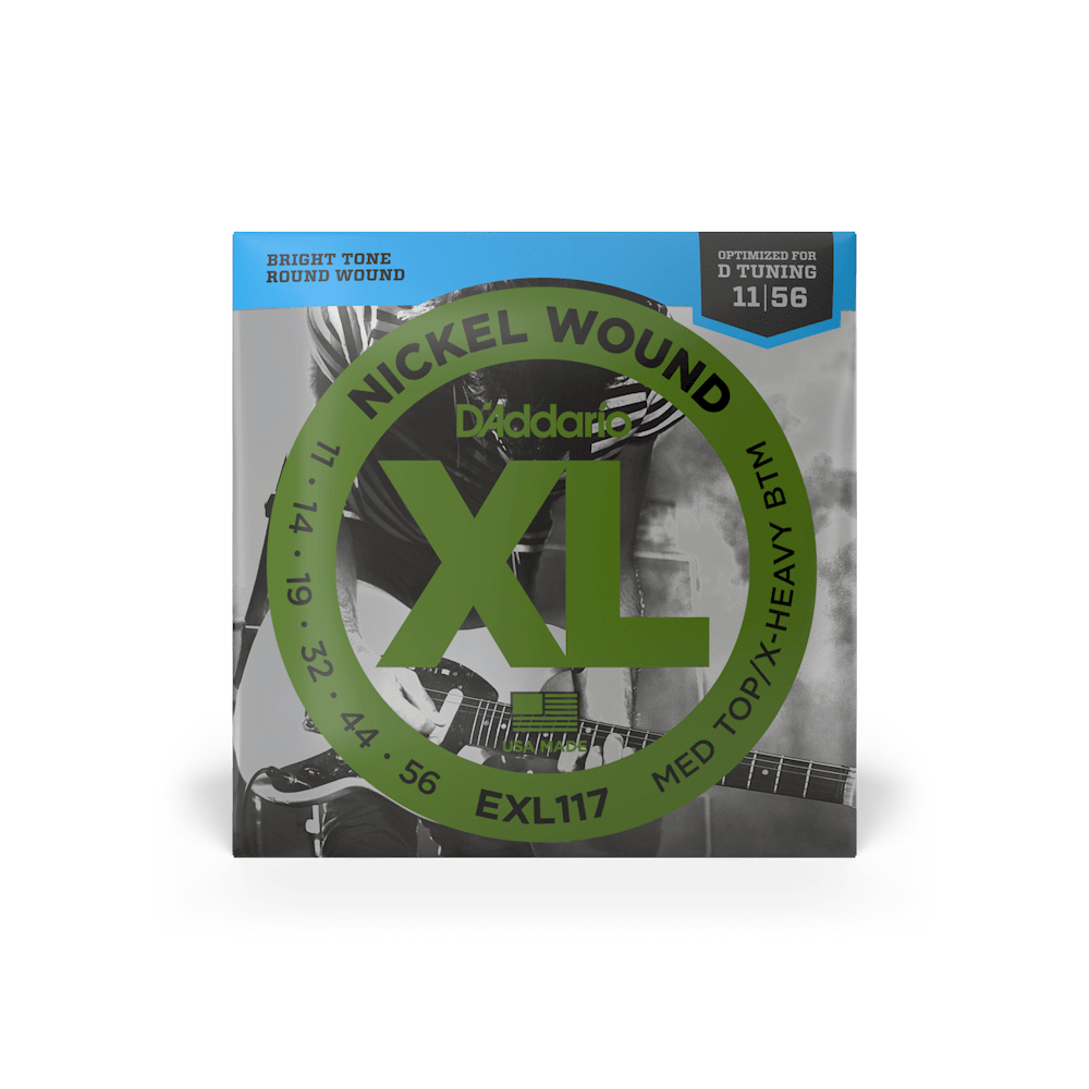 D'Addario EXL117 Electric Strings 11-56 Nickel Wound Medium/Heavy