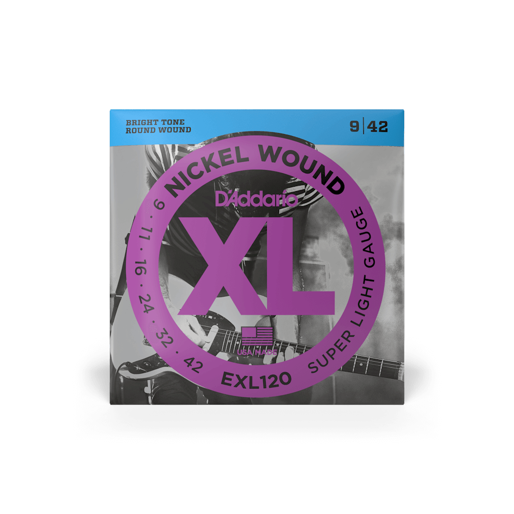 D'Addario EXL120 Electric Strings 09-42 Nickel Wound Super Light