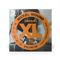 D'Addario EXL140-3D 3-Pack Electric Strings 10-52 Nickel Wound Light Top/Heavy Bottom