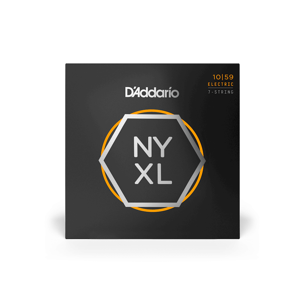 D'Addario NYXL1059 7-String Electric Strings Regular Light