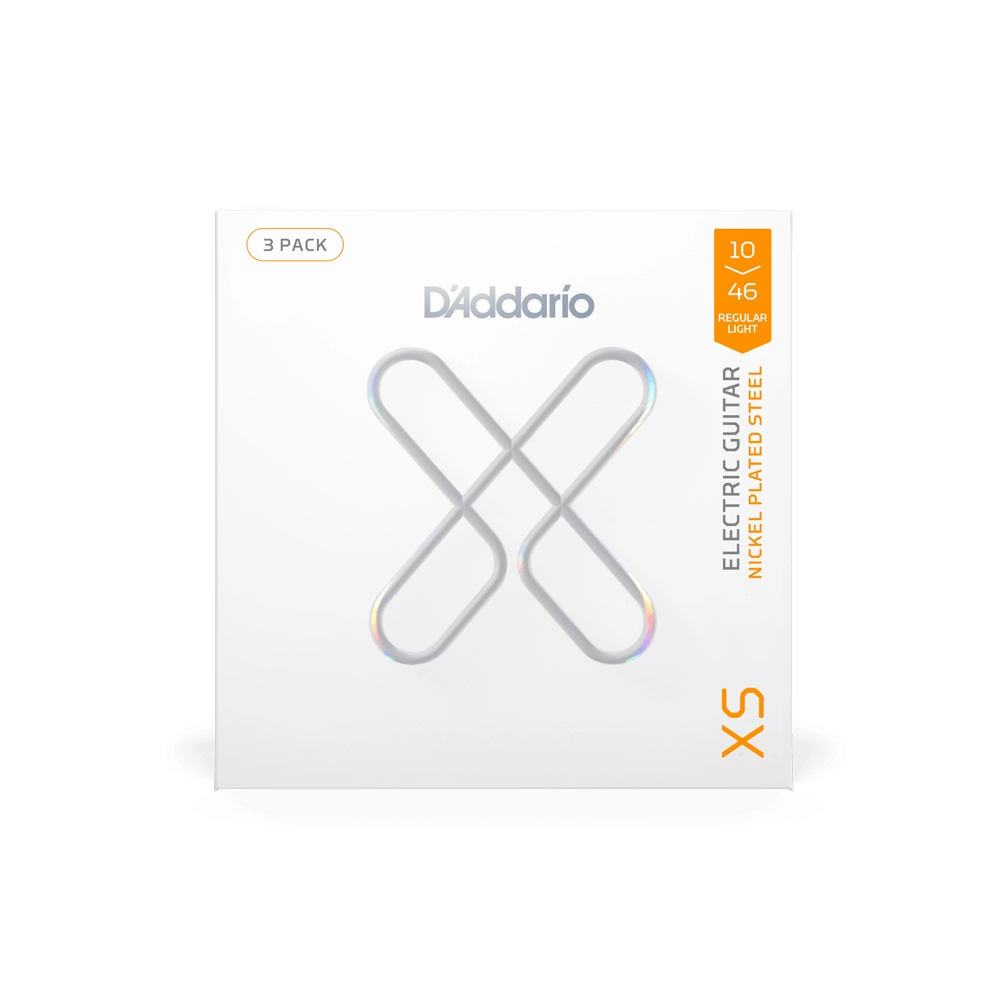 D'Addario XSE1046-3P 3-Pack Electric Strings 10-46 Nickel Plated Steel Regular Light
