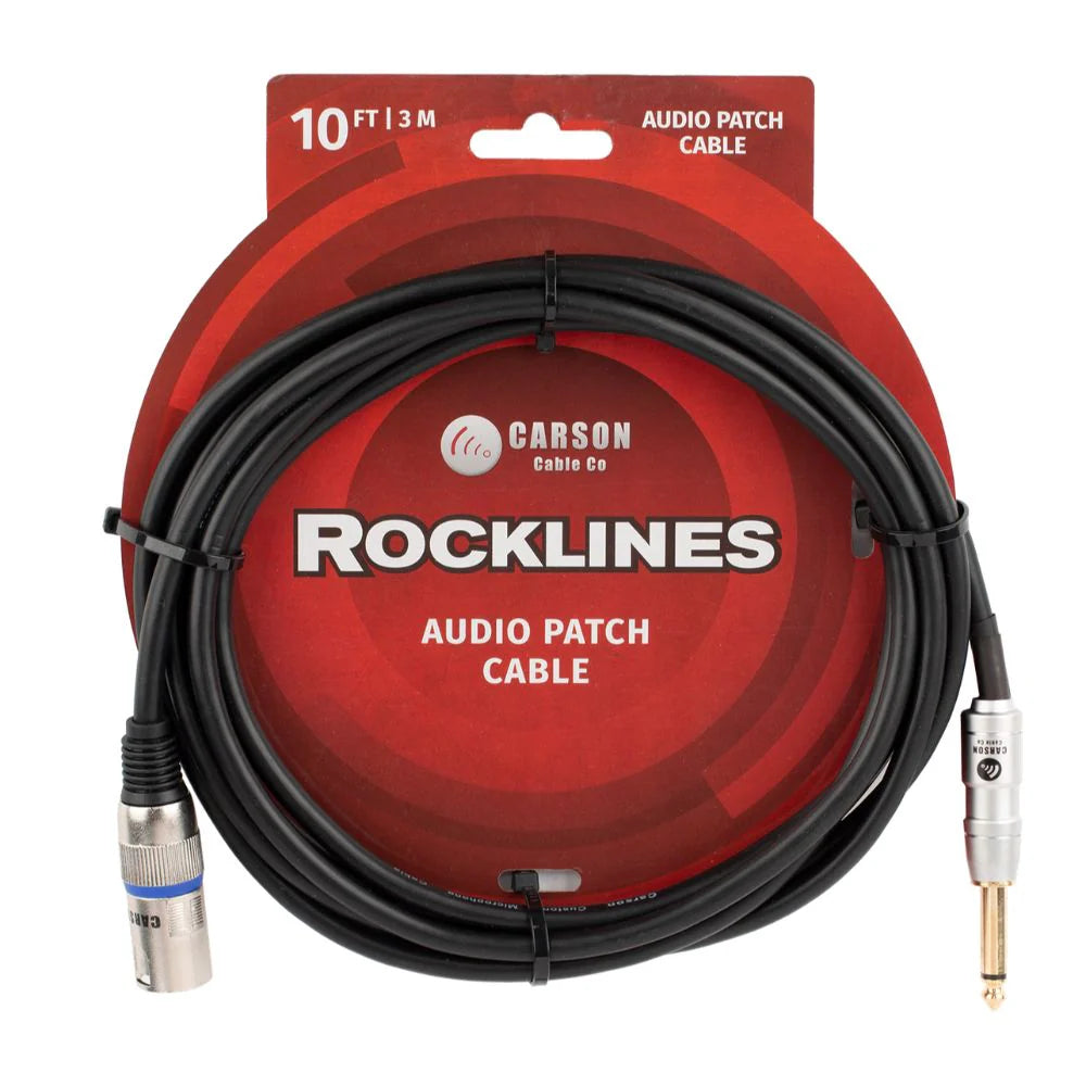 Carson ROM10A 10 ft XLR to Jack Microphone Cable